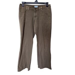 Patagonia Water Girl Organic Cotton Brown Straight Leg Pants Size 8